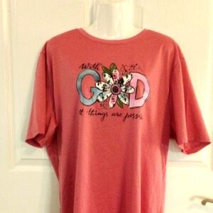Pink Graphic T-Shirt Size XXL